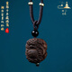 等妃真品芽莊沉香雕刻貔貅轉(zhuǎn)運(yùn)珠吊墜天然正宗奇楠單珠鎖骨鏈項(xiàng)鏈男女 99分沉水 約21*19*19*4.4g