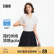 森馬（Semir）POLO衫女涼感抗菌修身襯衫2025夏刺繡休閑通勤套頭衫109325115001