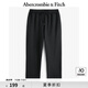 ABERCROMBIE & FITCH男裝24春秋款時尚小麋鹿抓絨黑色運動衛(wèi)褲長褲KI134-4100 黑色 XL (180/98A)尺碼偏大，建議小一碼