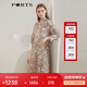 PORTS寶姿女裝 秋冬新品長袖中長連衣裙LL9D090LPS031 駝色 XL (10)