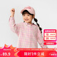 巴拉巴拉童裝兒童襯衫2025女童男童上衣格紋襯衣春裝親子百搭209125102201