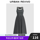 UR2025夏季新款女裝拼接假兩件撞色無袖連衣裙UWM750057