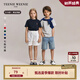 Teenie Weenie Kids小熊童裝24春夏款男女童純棉基礎款圓領T恤 藏青色 140 cm