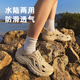 LURAD涉水洞洞鞋男夏季溯溪鞋軟底沙灘外穿運(yùn)動(dòng)涼鞋 卡其 42.5(265mm)