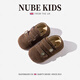 NUBEKIDS真皮女童板鞋新款秋季幼兒園寶寶室內(nèi)韓版運動百搭學步鞋 奢華咖真皮款 26 內(nèi)長16.7cm 推薦腳長15.7cm左右