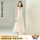 顏域蕾絲網(wǎng)紗半身裙女2025夏季新款輕熟風(fēng)時(shí)尚百搭長(zhǎng)款大擺裙子女 杏色 M