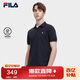 FILA斐樂官方男子針織短袖POLO衫夏季基礎(chǔ)簡約休閑上衣