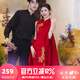 泰勒馬丁新中式新娘旗袍敬酒服2025新款可拆披肩結(jié)婚訂婚回門禮服 X2550(僅女裝) L