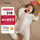 bebebus嬰兒睡袋兒童恒溫分腿睡袋寶寶雙層連體睡衣四季通用 暖寶寶夾棉秋冬款（16-20℃） S(73碼 推薦身高70-80cm)