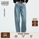 Teenie Weenie小熊女裝牛仔褲2025年秋季新款時尚松弛感復古香蕉褲 中藍色 S