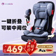 innokids兒童安全座椅9個月-12歲汽車用寶寶嬰兒車可折疊坐椅便攜星羽騎士 皇室藍-isofix接口