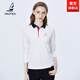 NAOTIEA納奧蒂爾小帆船翻領(lǐng)POLO衫女2026春秋新款休閑保羅T恤襯衫旗艦店 白色 M ( 建議80-105斤)