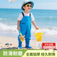藍(lán)鷗盾兒童趕海服男女雨鞋連體涉水褲玩水服防水戶外涉水服YX1051 24