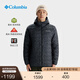 Columbia哥倫比亞男無縫熱壓銀點拒水650蓬鴨絨保暖羽絨服WE6610 010亞太修身版型 黑色 M (175/96A)