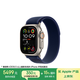 Apple/蘋果 Watch Ultra 2 智能手表GPS+蜂窩款49 毫米原色鈦金屬表殼藍(lán)色野徑回環(huán)式表帶M/L MXDG3CH/B