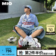 MIO七夕禮物|賀峻霖同款2025春新老爹鞋復古增高厚底運動鞋情侶鞋 白/紅色 （賀峻霖同款） 36