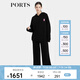 PORTS寶姿商場(chǎng)同款早春新品女裝ROBBI聯(lián)名連帽衛(wèi)衣SP8N003RCC064 黑色 L