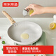 京東京造 平底鍋 煎蛋鍋麥飯石色不粘煎炒菜多用鍋電磁爐燃?xì)庠钔ㄓ?8cm