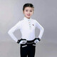 兒童馬術(shù)服裝套裝 騎馬背心騎馬帽 兒童馬術(shù)護甲馬靴兒童騎馬服 黑色2件套（馬褲+T恤顏色可選）