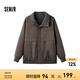 森馬夾克男防水冬季復(fù)古工裝風(fēng)加絨外套百搭oversize 深咖啡50904 特寬松/介意拍小一碼 175/92A/L