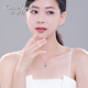 翠奢緣999足銀項(xiàng)鏈女跳動(dòng)的心時(shí)尚輕奢吊墜鎖骨鏈生日禮物送女朋友老婆 跳動(dòng)的心愛心項(xiàng)鏈-藍(lán)