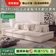 【可調(diào)節(jié)坐深】帆船沙發(fā)佛山家具移動靠背真皮沙發(fā)客廳大戶型沙發(fā) 2.8*1.2米直排 【意大利Nappa真皮 】+柔軟羽絨