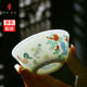 博曉（BOXiAO）仿古大明成化斗彩雞缸杯 主人杯單杯景德鎮(zhèn)陶瓷茶具品茗茶杯 薄胎 雞缸杯（珍藏版）