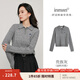 茵曼（INMAN）毛衣女POLO領(lǐng)2025春季套頭針織衫女裝新款通勤長(zhǎng)袖毛衣上衣 貴族灰 S