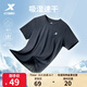 特步運動t恤短袖男夏裝新款跑步速干衣薄款訓(xùn)練服半袖簡約上衣polo衫 【綜合訓(xùn)練】正黑色0146 L 175
