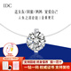 IDC人魚之淚項鏈女明星同款鉑金套鏈人工培育鉆石1克拉吊墜送禮 PT950鉑金【D色/VVS/NGIC證書】 2克拉
