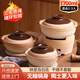 全品屋無釉砂鍋陶瓷煲湯煮粥石鍋烹飪鍋具燃?xì)庠罴矣渺易酗垖捒跓鯗冲?【適用2-3人】1.7L-無圍爐 1.7L 干燒不易裂丨無釉鍋身
