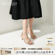 真美詩（Joy&peace）倪妮同款仲夏之夢夏季新款花朵環(huán)繞飾扣優(yōu)雅羅馬涼鞋女YRB29BL5 金色 【建議瘦腳拍小一碼】 36