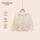 瑪米瑪卡（MOMOCO）女童外套開(kāi)衫春秋款洋氣波點(diǎn)連帽外套 波點(diǎn) 90