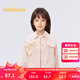 巴拉巴拉女童牛仔外套少女心蝴蝶結(jié)純棉秋裝 紅色調(diào) 105 cm