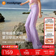 moodytiger女童微喇褲涼感防曬夏款兒童運(yùn)動(dòng)褲休閑高彈長(zhǎng)褲透氣速干修身褲子