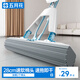 五月花海綿拖把28cm2棉頭家用一拖凈免手洗膠棉吸水拖布拖地墩布