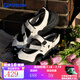 FILA FUSION官方潮牌斐樂女鞋潮流涼鞋輕便涼鞋瑪麗珍涼鞋 微白/黑-WB 37.5