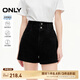 ONLY夏季時(shí)尚百搭高腰顯瘦A字短褲牛仔褲女|124243004 J09 深牛仔灰色 S 160/64A