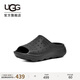 UGG夏季男士舒適厚底洞洞鞋面時尚簡約拖鞋 1137973BLK|黑色 42