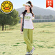 G.DUCK HELLO女童夏季套裝2025新款洋氣時(shí)髦女大童兩件套夏裝女孩衣服兒童夏款 綠色 120 cm