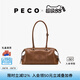 PECO989小丑保齡球包植鞣油蠟長柄手拎腋下波士頓包女情人七夕禮物 琥珀色頭層半樹膏小牛預售5天