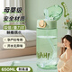 欣美雅大容量孕產(chǎn)婦吸管水杯女生兒童高顏值水瓶大水壺耐高溫刻度大肚杯 香綠色 650ml