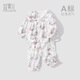 宜爽兒女嬰幼兒衣服分體嬰兒夏季套裝寶寶睡衣空調(diào)服純棉薄款長(zhǎng)袖夏天 鮮花馬車 100