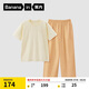 蕉內(nèi)棉棉305H女士睡衣睡褲春夏季純棉100%棉短袖情侶家居服夏天可外穿