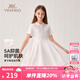 英氏（YEEHOO）女童連衣裙兒童裙子夏季時尚淑女學(xué)院風(fēng)POLO裙夏裝新款中大童裝 筑夢樂園淡粉 【5A抑菌】 150 cm 【順豐包郵&極速達】
