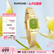 雷諾（RARONE）抹茶小方糖手表女石英女表小表盤七夕情人節(jié)禮物送女友2025新款
