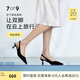 7or9熔巖蛋糕 春夏季新款涼鞋女黑色后空設(shè)計(jì)感空氣棉高跟鞋5cm 熔巖蛋糕5cm 配飾需要另外購(gòu)買 36