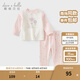 戴維貝拉（DAVE＆BELLA）寶寶保暖打底兩件套女童家居服小童內(nèi)衣套裝兒童秋冬新款秋衣秋褲 粉色【現(xiàn)貨】 120 cm（建議身高110-120cm）