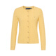 POLOWALK女裝長(cháng)袖針織衫2025秋季新品女式經(jīng)典款絞花針織衫時(shí)尚簡(jiǎn)約 黃色 L /165