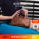 簡(jiǎn)·佰格復(fù)古拼接小波士頓包七夕情人節(jié)禮物手提通勤斜挎包小眾設(shè)計(jì)單肩包